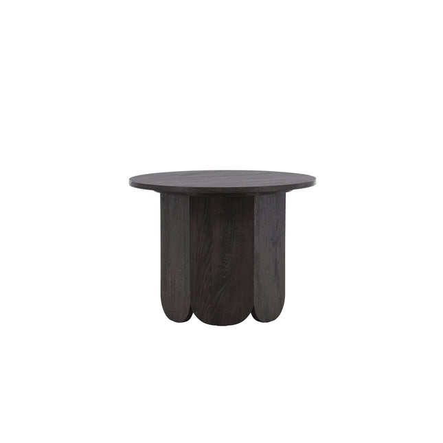 Tekla sohvapöytä ø60x45 cm - MDF ja musta 3D-paperi - KalusteDuo_Huonekaluliike_Pöytä
