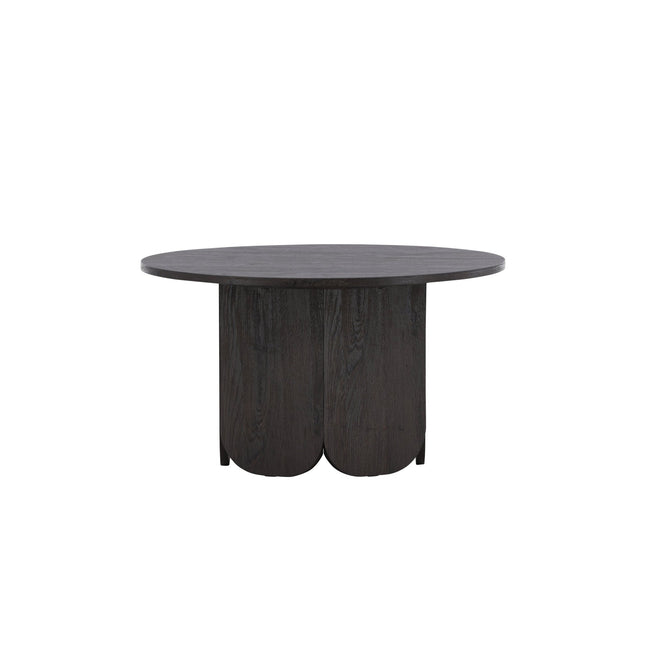 Tekla sohvapöytä ø80x45 cm - MDF ja musta 3D-paperi - KalusteDuo_Huonekaluliike_Pöytä