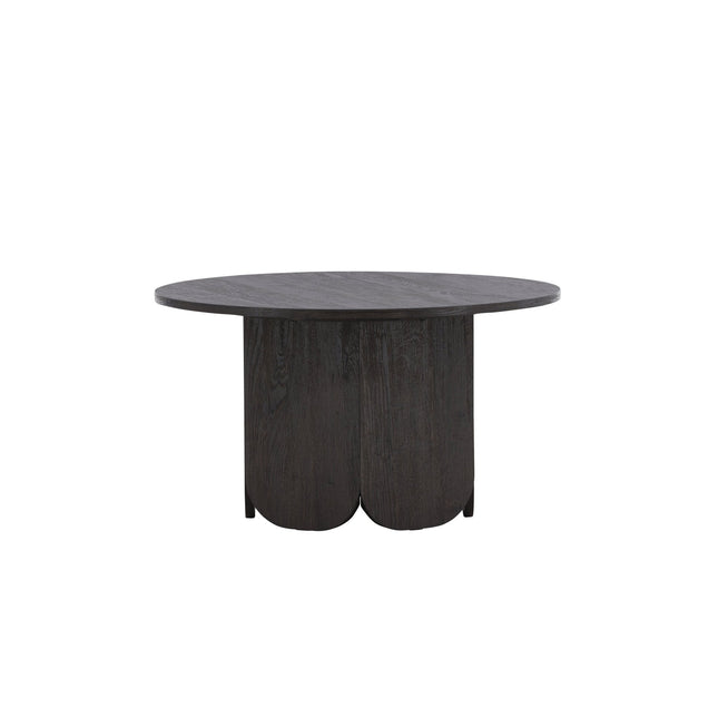 Tekla sohvapöytä ø80x45 cm - MDF ja musta 3D-paperi - KalusteDuo_Huonekaluliike_Pöytä