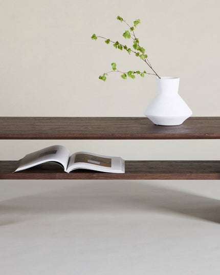 Telemarket sohvapöytä 110x50x38 cm - MDF ja mokka 3D-paperi - KalusteDuo_Huonekaluliike_Pöytä