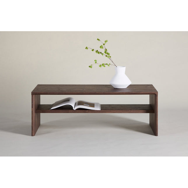Telemarket sohvapöytä 110x50x38 cm - MDF ja mokka 3D-paperi - KalusteDuo_Huonekaluliike_Pöytä
