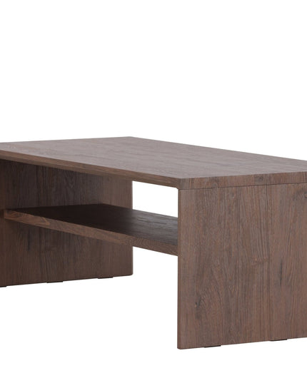 Telemarket sohvapöytä 110x50x38 cm - MDF ja mokka 3D-paperi - KalusteDuo_Huonekaluliike_Pöytä