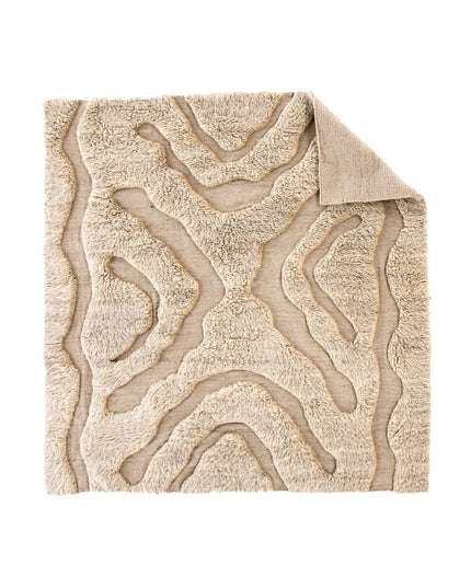 Trondheim x Josefin Lustig - matto - beige/valkoinen - villa - 400*400 - KalusteDuo_Huonekaluliike_Matto