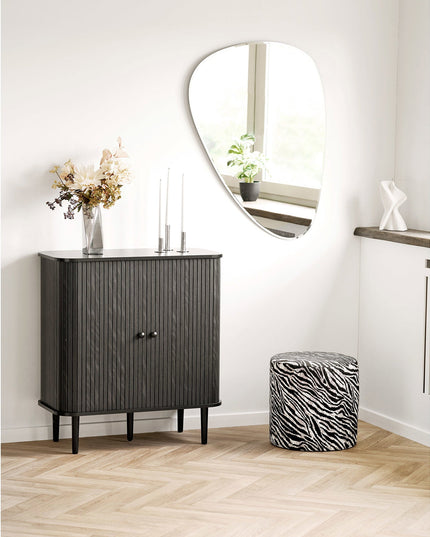 Zebra rahi, jacquard, musta/valkoinen - KalusteDuo_Huonekaluliike_rahit